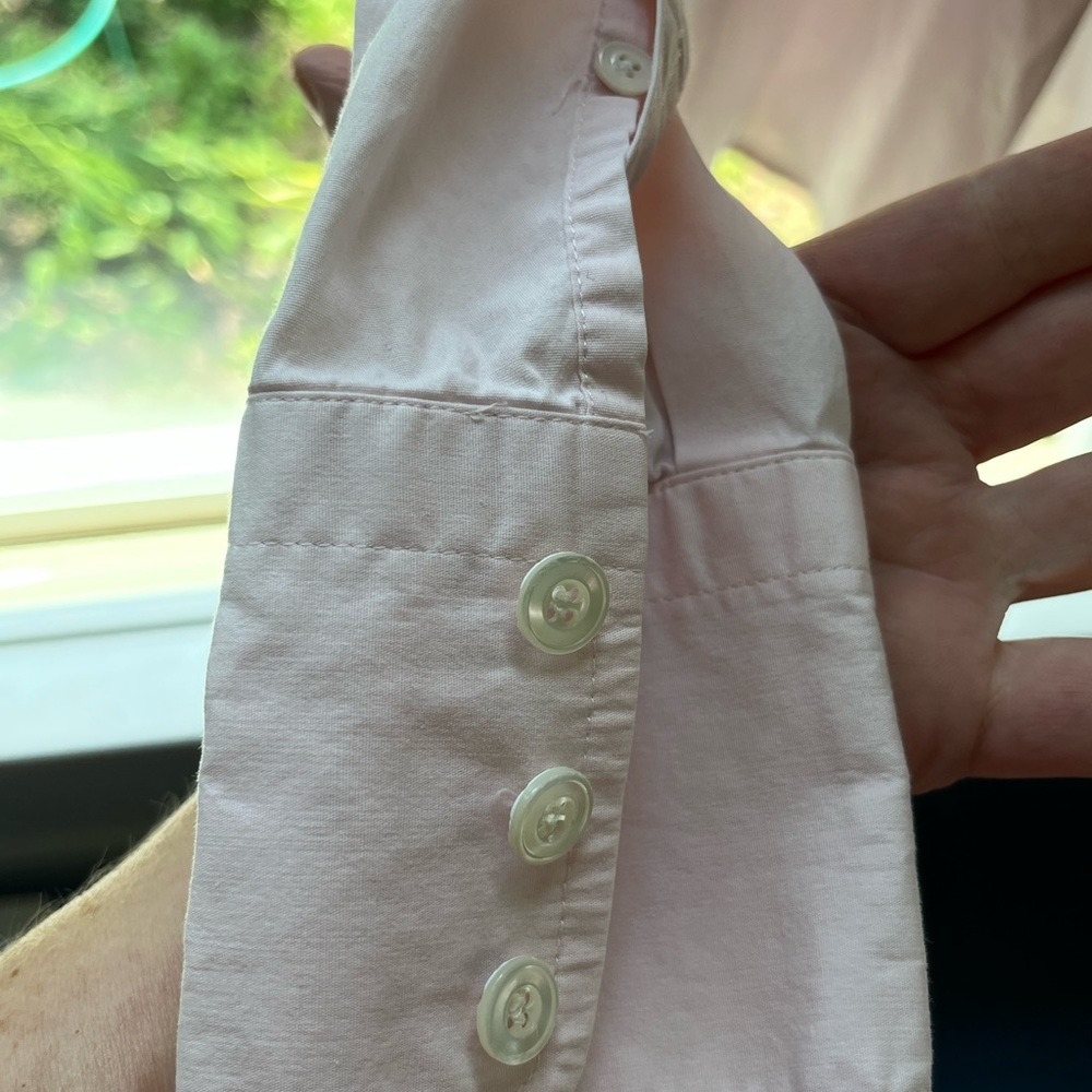 J.Crew pink size M button down - Picture 3 of 8